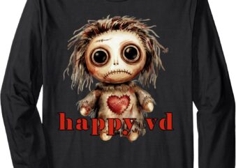 FUNNY VD VALENTINES DAY VOODOO DOLL Long Sleeve T-Shirt