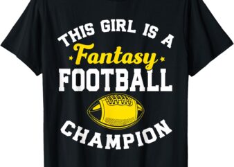 Fantasy League Champ Winner Fantasy Football Champion Women T-Shirt