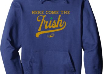 Fighting Irish Football Classic Vintage Design Pullover Hoodie