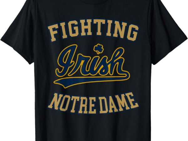 Fighting irish football classic vintage design for family t-shirt