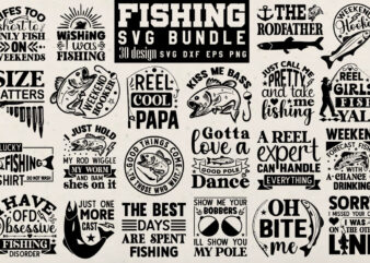 Fishing T-shirt Bundle Fishing SVG Bundle