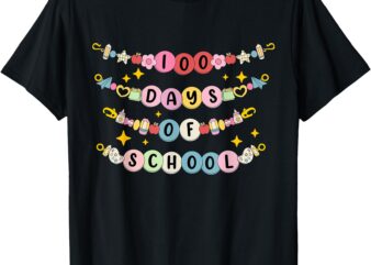 Floral Teacher 100 Days Of School Funny Teacher Heat Press T-Shirt