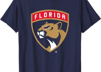 Florida Panthers Icon Navy Blue Officially Licensed T-Shirt