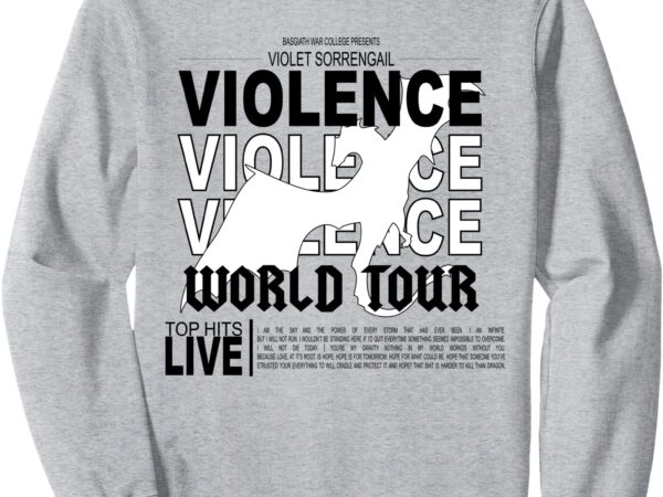 Fourth wing world tour violet world tour sweatshirt