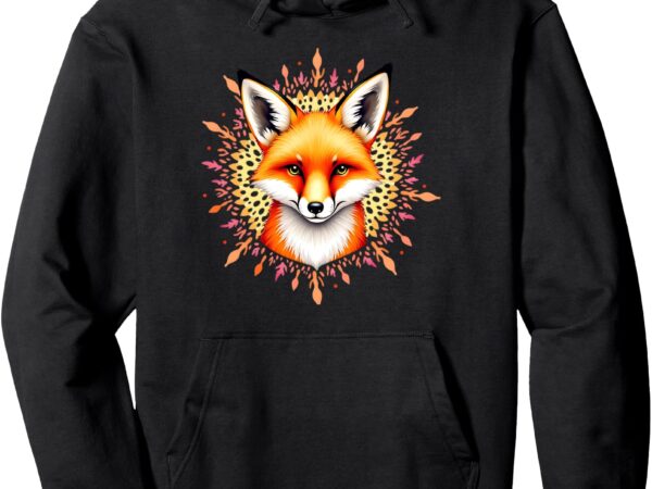 Fox rory mandala pullover hoodie t shirt graphic design