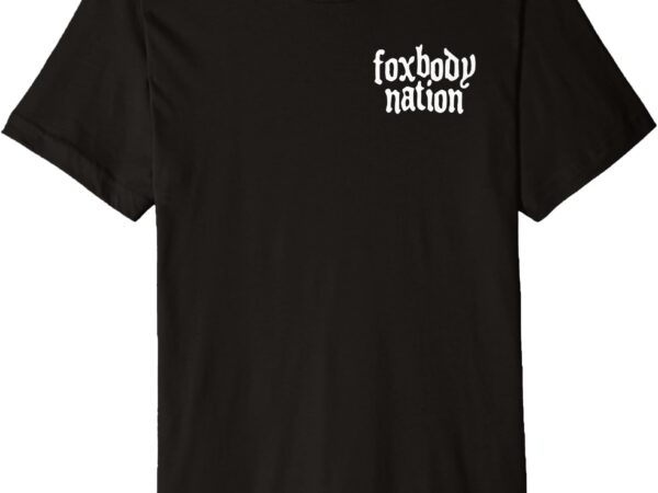 Foxbody nation patriotic usa flag flame stang fox body 5.0 premium t-shirt