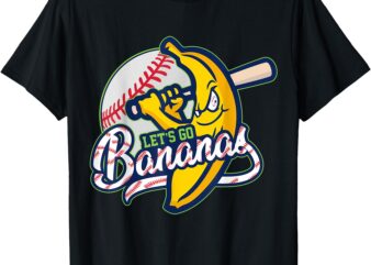 Funny Let’s Go Bananas Shirt Graphic Tee for Kids Men Women T-Shirt