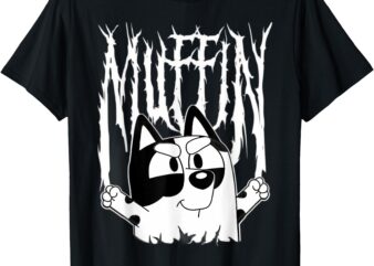 Funny Muffin Metal White Heeler Emotions Grunge Scream T-Shirt