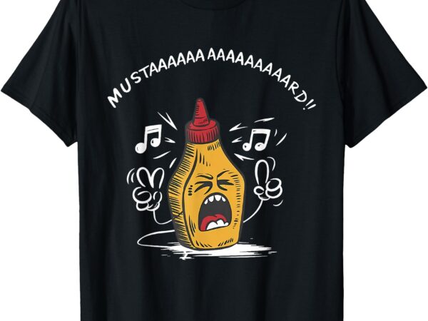 Funny mustard lamar tv off parody mustard bottle sing t-shirt