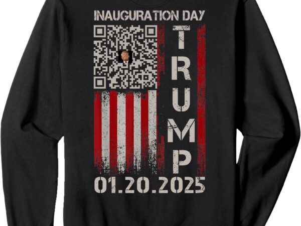 Funny qr president trump inauguration day 2025 dancing code sweatshirt