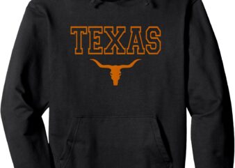 Funny Texas TX Cowboy Cowgirrl Longhorn Pullover Hoodie