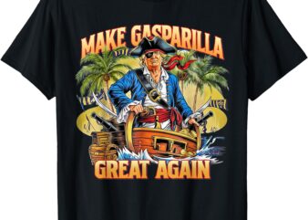 Funny Trump Make Gasparilla Great Again 2025 Pirate Festival T-Shirt