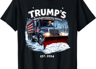 Funny Trump Snowflake Removal Service 2024 Election Trump T-Shirt