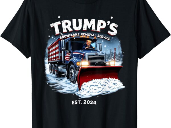 Funny trump snowflake removal service 2024 election trump t-shirt