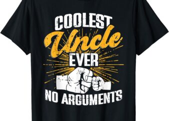 Funny Uncle Father’s Day Motif For Niece Nephew Humor Men T-Shirt