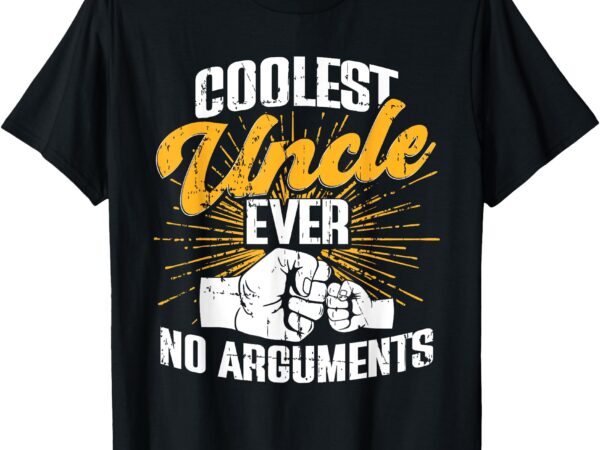 Funny uncle father’s day motif for niece nephew humor men t-shirt