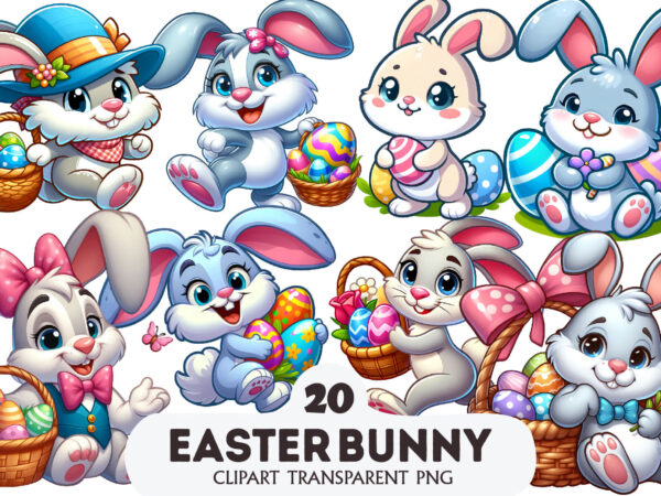 Funny easter bunny. sticker, png. t shirt graphic design