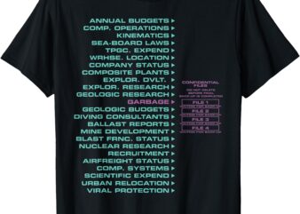 Garbage Confidential Files T-Shirt