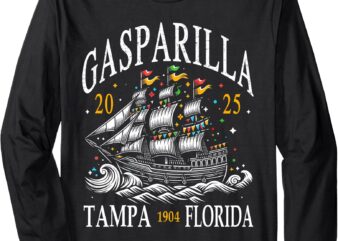 Gasparilla 2025 Pirate Festival Tampa FL For Men Women Boys Long Sleeve T-Shirt