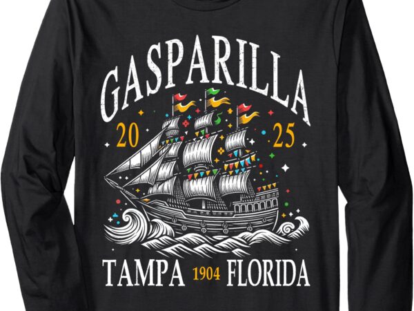 Gasparilla 2025 pirate festival tampa fl for men women boys long sleeve t-shirt