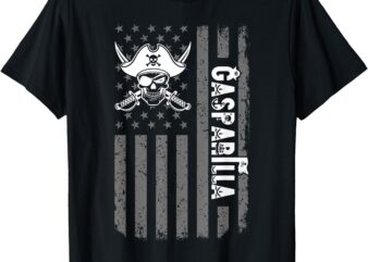 Gasparilla Pirate Festival 2025 American Flag Gasparilla T-Shirt