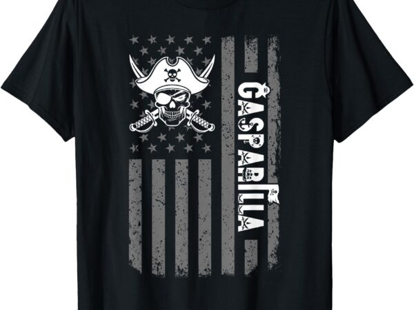 Gasparilla pirate festival 2025 american flag gasparilla t-shirt