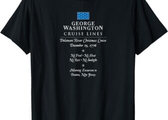 George Washington Crossing Delaware River 1776 T-Shirt