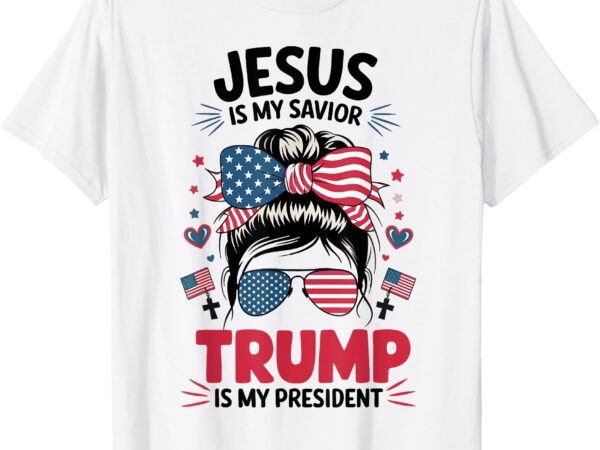 Girl jesus my savior trump president christian youth teen t-shirt