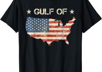 Gulf of USA America Funny USA Flag T-Shirt