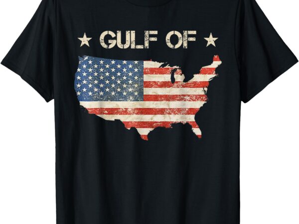 Gulf of usa america funny usa flag t-shirt