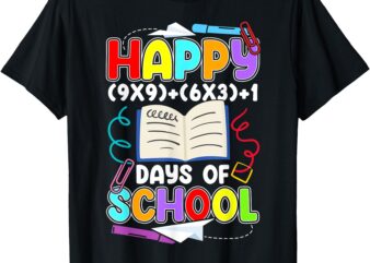 Happy 100 Days of School Math Equation 100th Day Of School T-Shirt