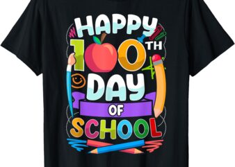 Happy 100th Day of School Teachers Kids 100 Days of School T-Shirt