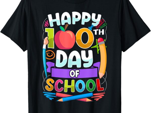 Happy 100th day of school teachers kids 100 days of school t-shirt