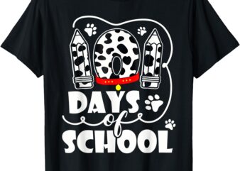 Happy 101 Days School Cute Dog Lover 100 Days Student Kids T-Shirt