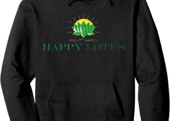 Happy Lotus Logo Pullover Hoodie