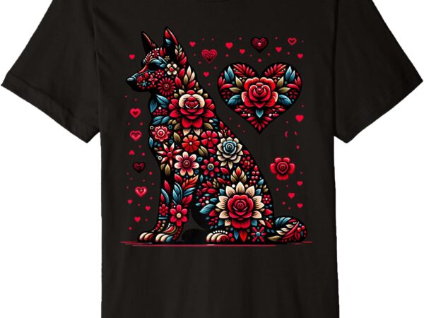 Happy valentines day funny german shepherd valentines day premium t-shirt