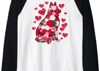 Happy Valentines Day Funny German Shepherd Valentines Day Raglan Baseball Tee