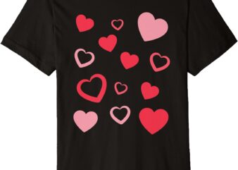 Happy Valentine’s Day cute hearts wearable all year long Premium T-Shirt