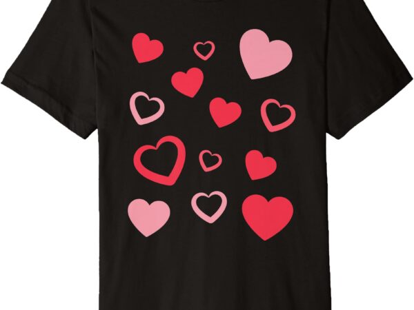 Happy valentine’s day cute hearts wearable all year long premium t-shirt