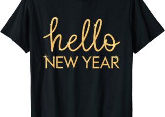 Hello New Year Party Celebration Fun New Year’s Eve pajama T-Shirt