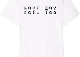 Hidden Message Folding Design – I Love You Premium T-Shirt