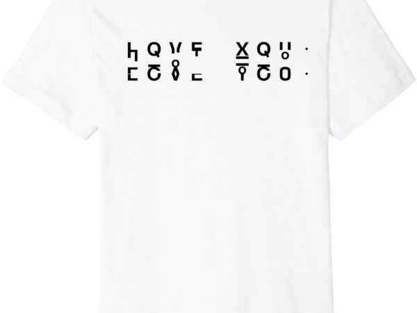 Hidden message folding design – i love you premium t-shirt