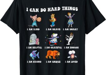 I Can Do Hard Things Teacher Back to School Children’s Book T-Shirt