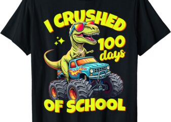 I Crushed 100 Days Of School For Boys 100th Day Of School T-Shirt