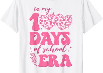 In My 100 Days Of School Era 100th Day Teacher Kids Girls T-Shirt