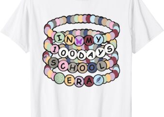 In My 100 Days Of School Era Friendship Bracelet T-Shirt