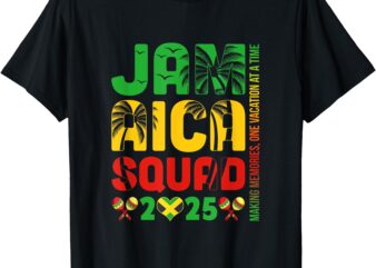 Jamaica 2025 Vacation Trip Matching Family Squad Group T-Shirt