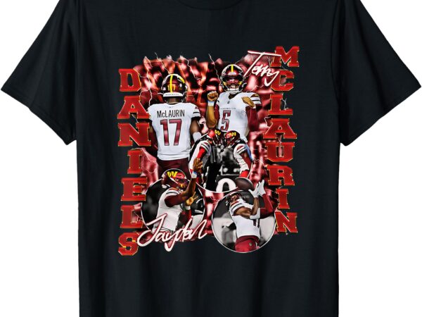 Jayden daniels terry mclaurin design 90s graphic tee t-shirt