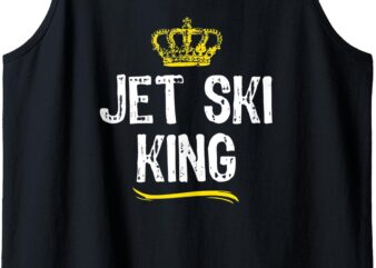 Jet Ski King Men Boys Lover JetSki Skiing Funny Cool Gift Tank Top