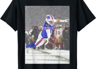 Josh Snowy Touchdown Let’s Go Buffalo T-Shirt